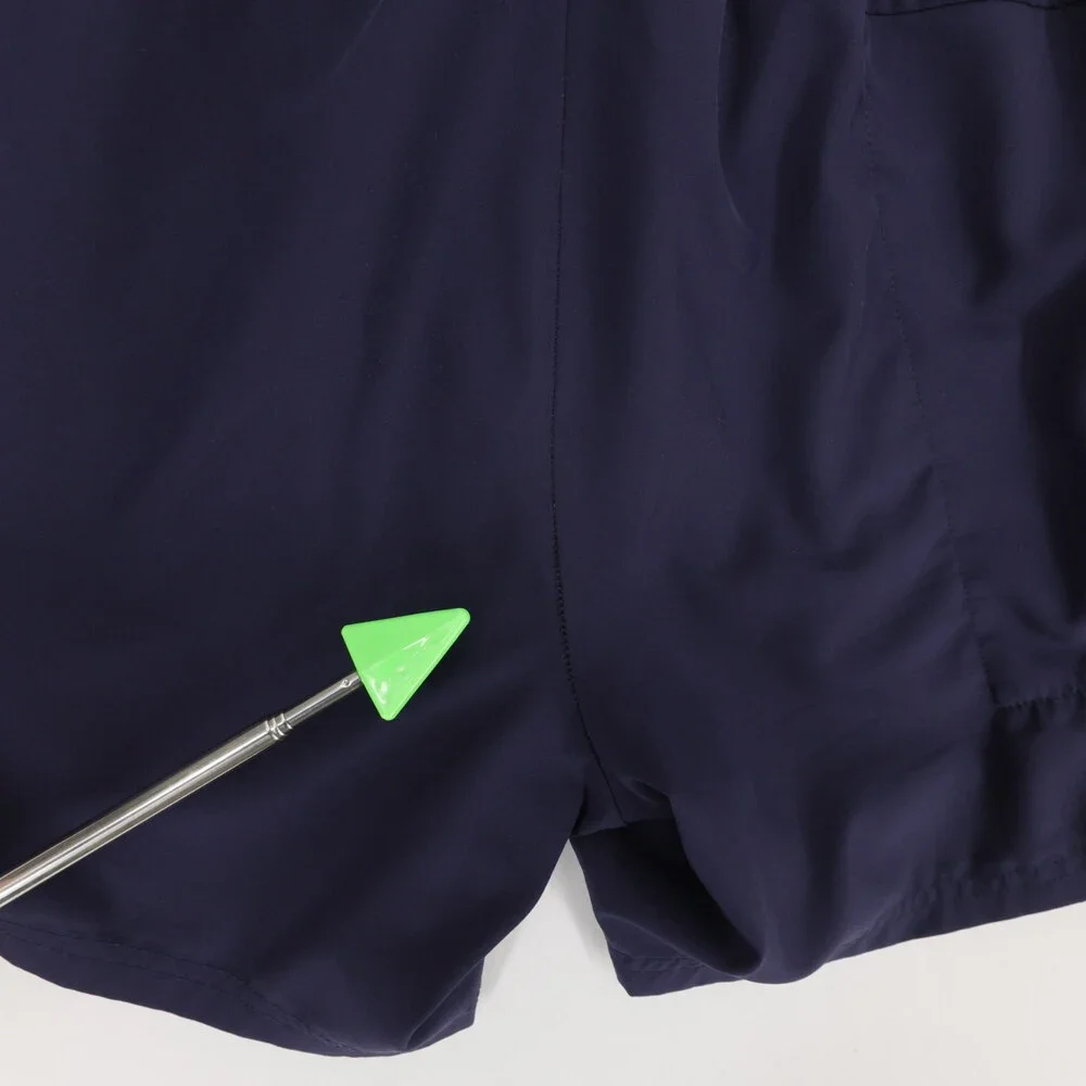UNRL Stride Shorts Mens S Navy Blue Drawstring Zip Pocket Stretch Athletic